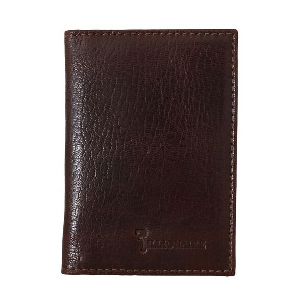 Billionaire Italian Couture Brown Leather Bifold Men's Wallet - Picture 6 of 6
